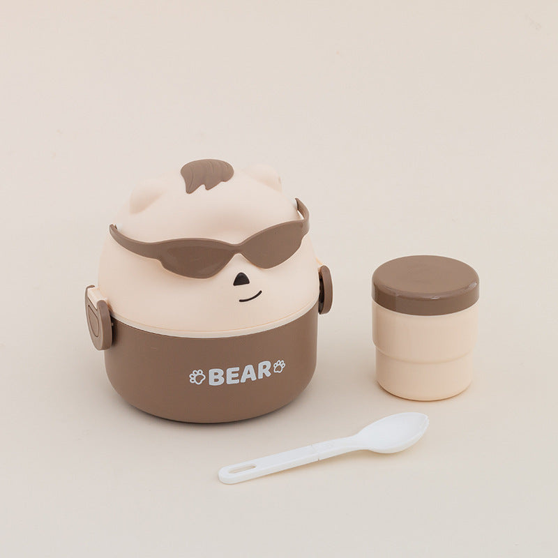 Cute Bear-Themed Portable Snack Container
