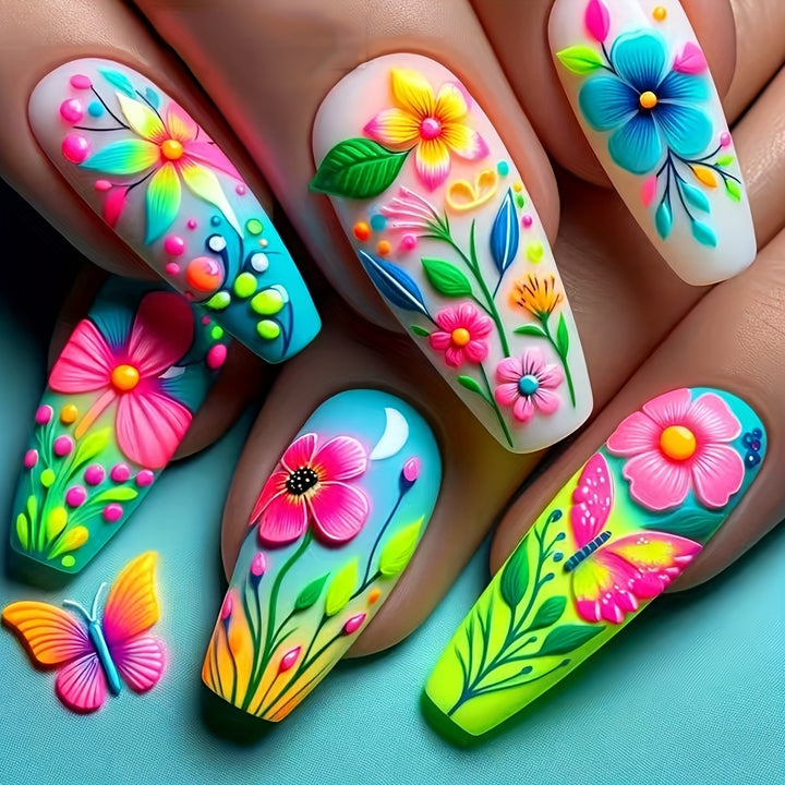 Creative Flower Nail Design Kalsten