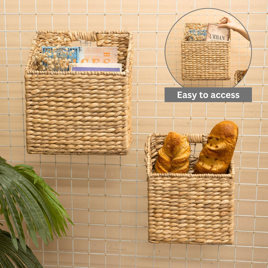 Decorative Woven Trash Bin Kalsten