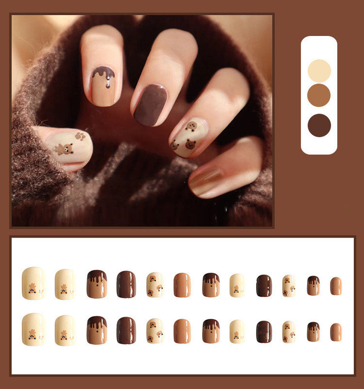 Geometric Pattern Press-On Nail Set