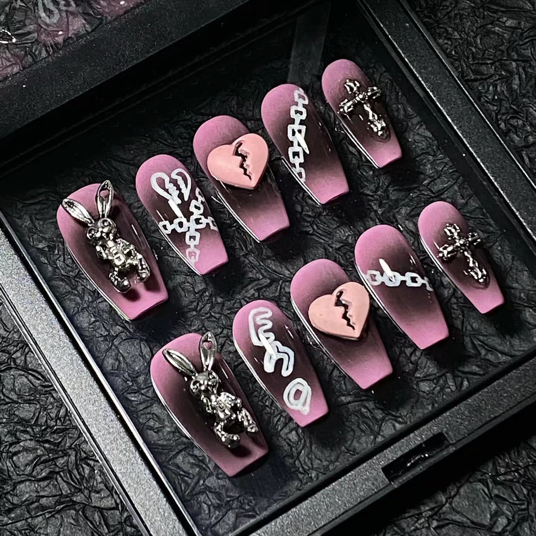 Themed Decorative Press-On Nail Art Set