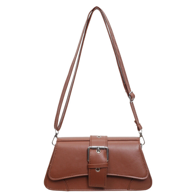 Elegant Buckle-Accented Handbag