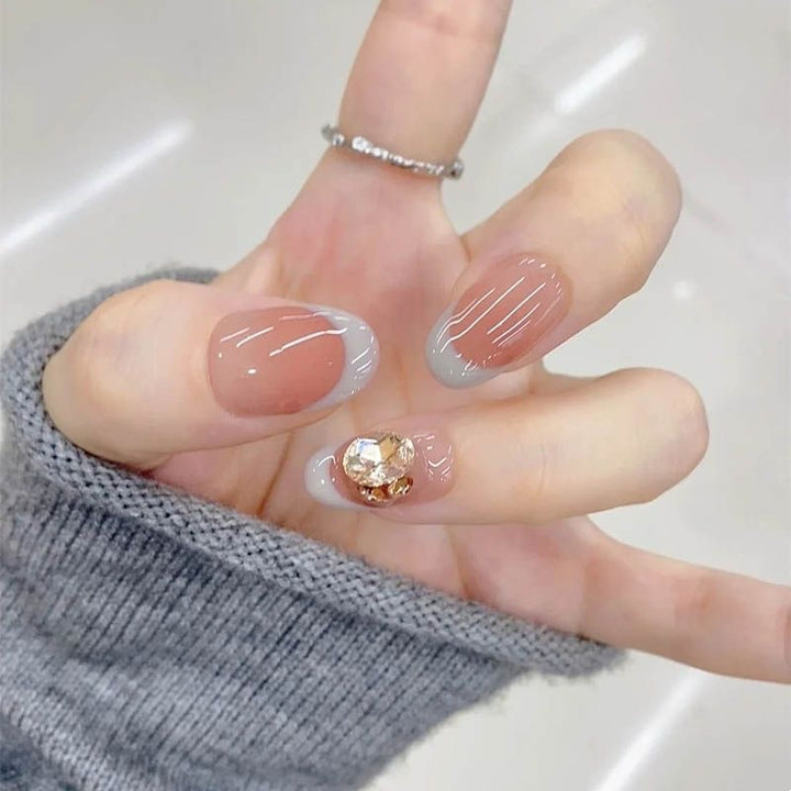 Elegant Press-On Nail Art Set