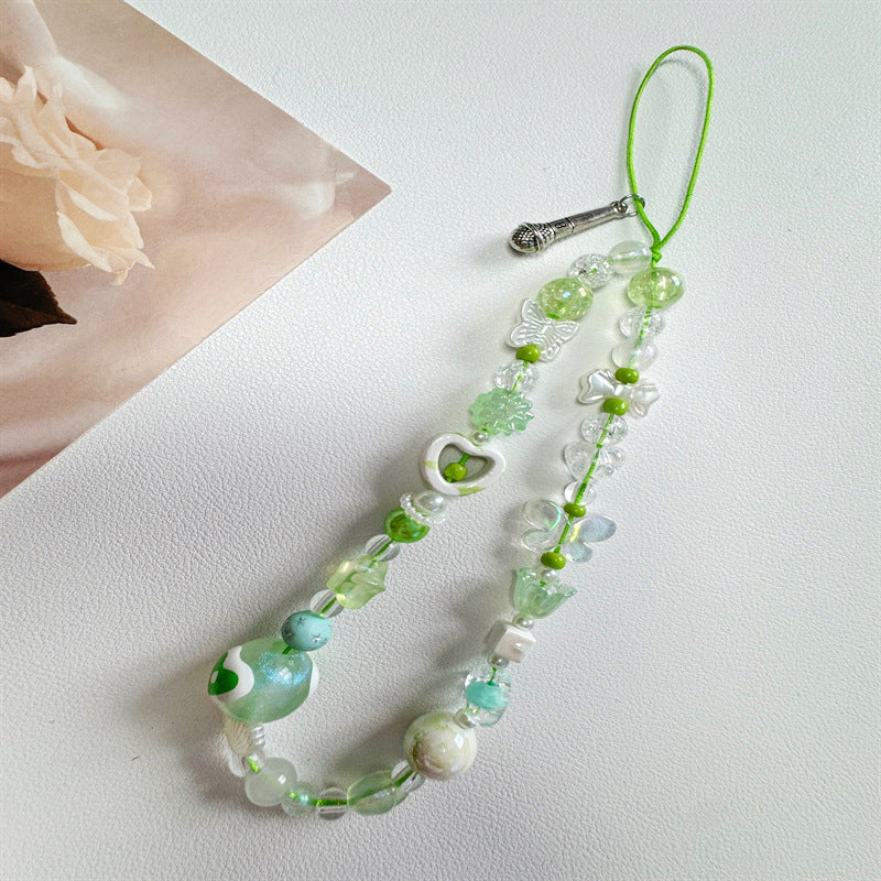 Colorful Handmade Beaded Phone Lanyard Kalsten