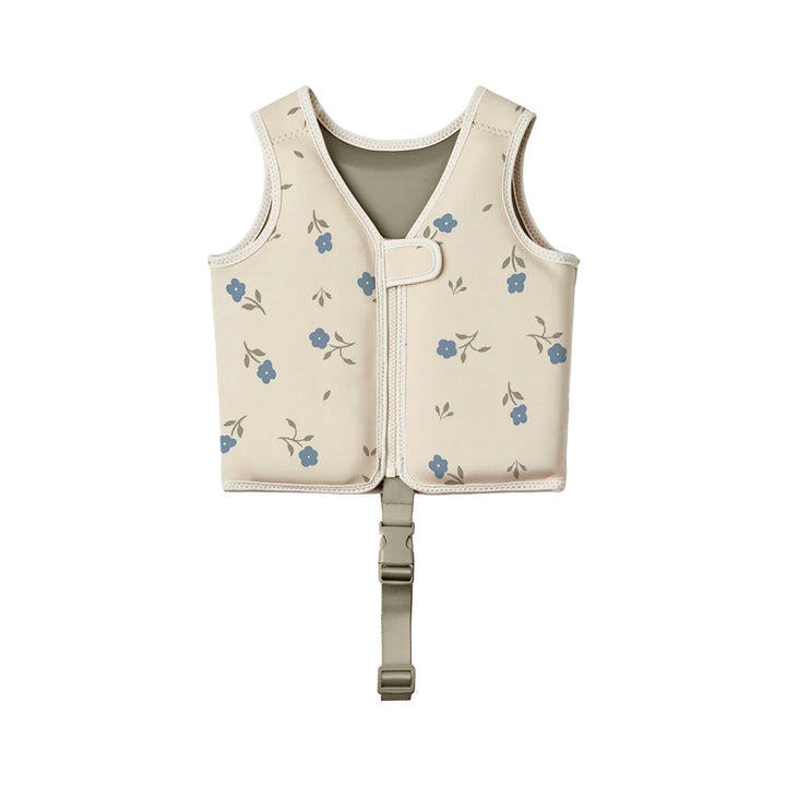 Adjustable Floral Print Swim Vest