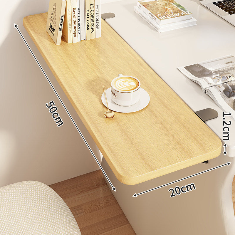 Slim Clamp-On Folding Side Desk Shelf Tray