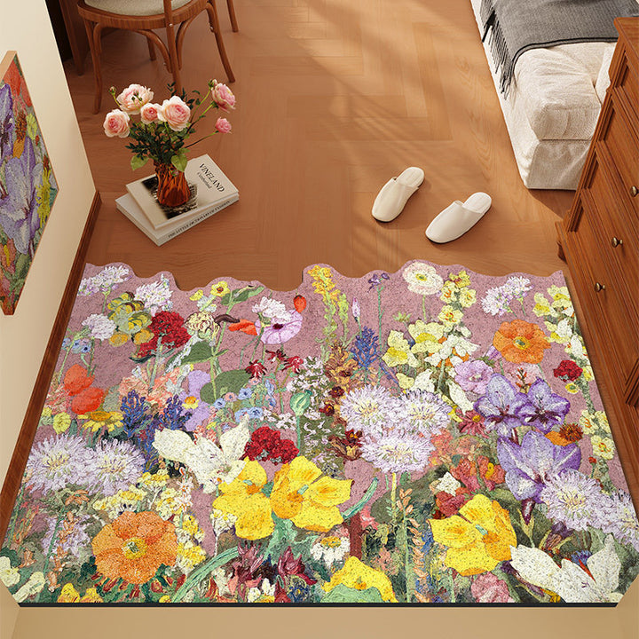 Floral Themed Area Rug