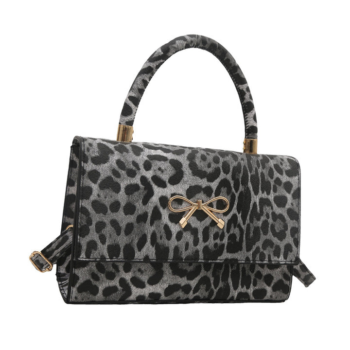 Stylish Animal Print Top Handle Handbag Kalsten
