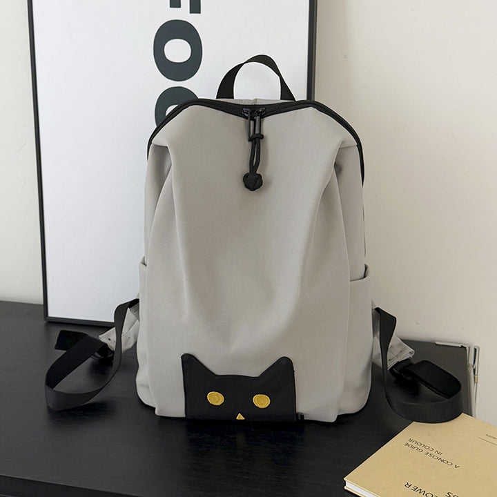 Playful Cat-Themed Casual Backpack Kalsten