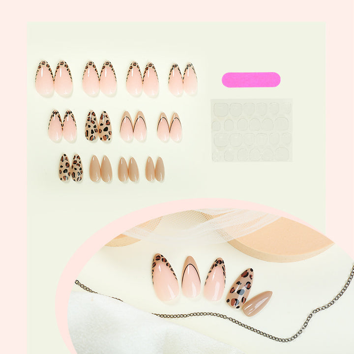 Artificial Nail Set with Elegant Leopard Design Kalsten