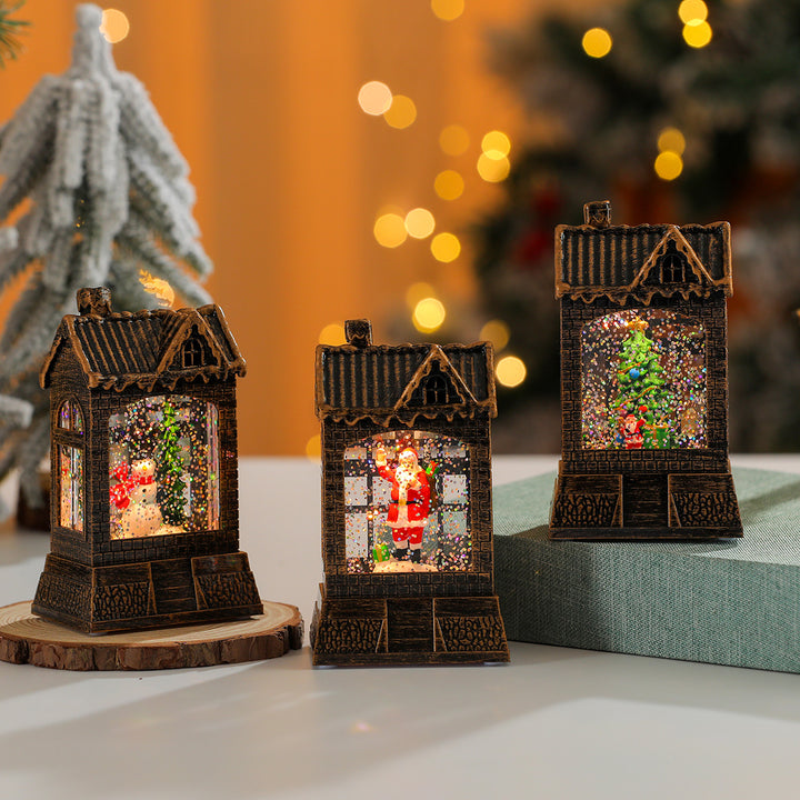Decorative Snow Globe House Ornament Kalsten