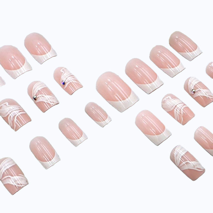 Artistic French Tip Nail Art Set