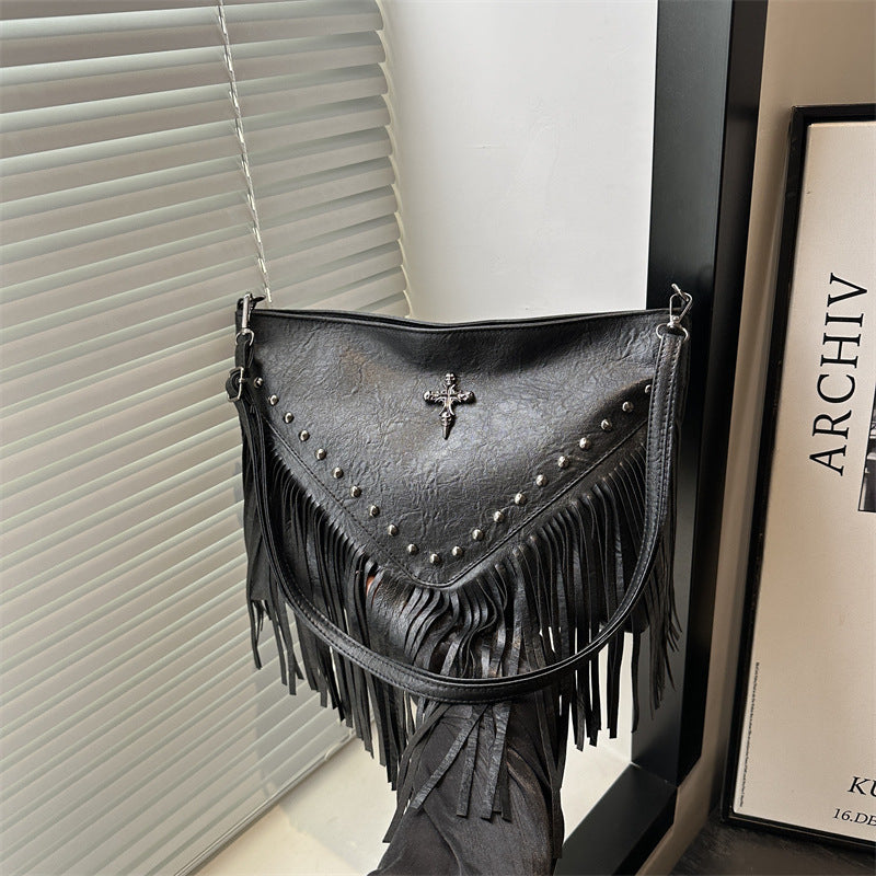 Fringe Detail Crossbody Bag
