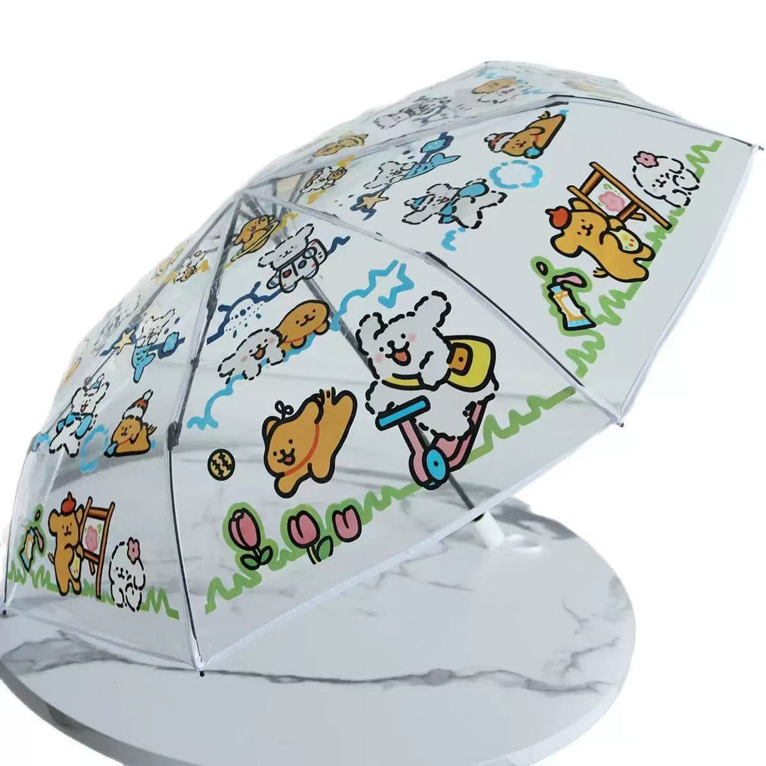 Women's Transparent Umbrella with Animal Patterns Kalsten