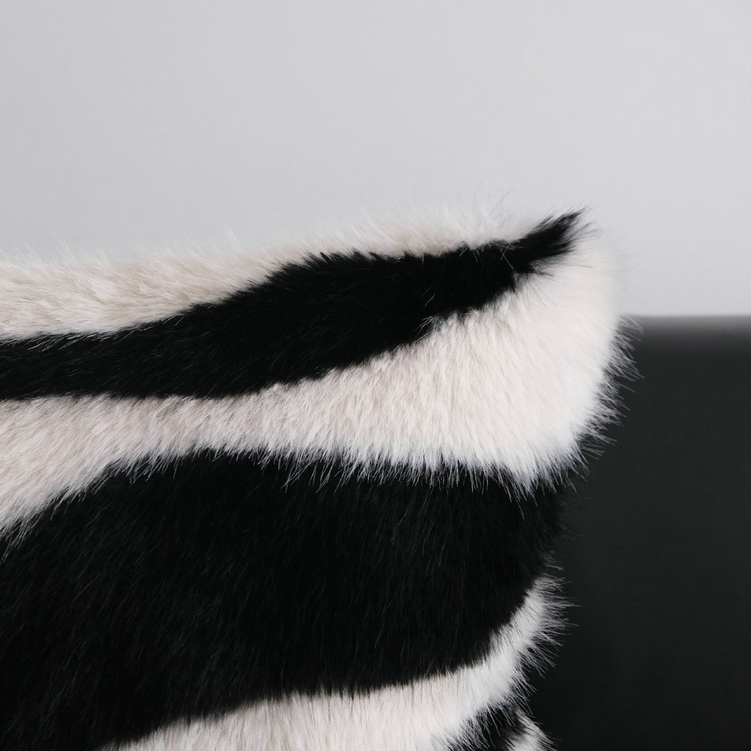 Faux Fur Accent Pillow for Sofa Decor