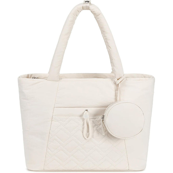 Padded everyday handbag with detachable cosmetic pouch Kalsten