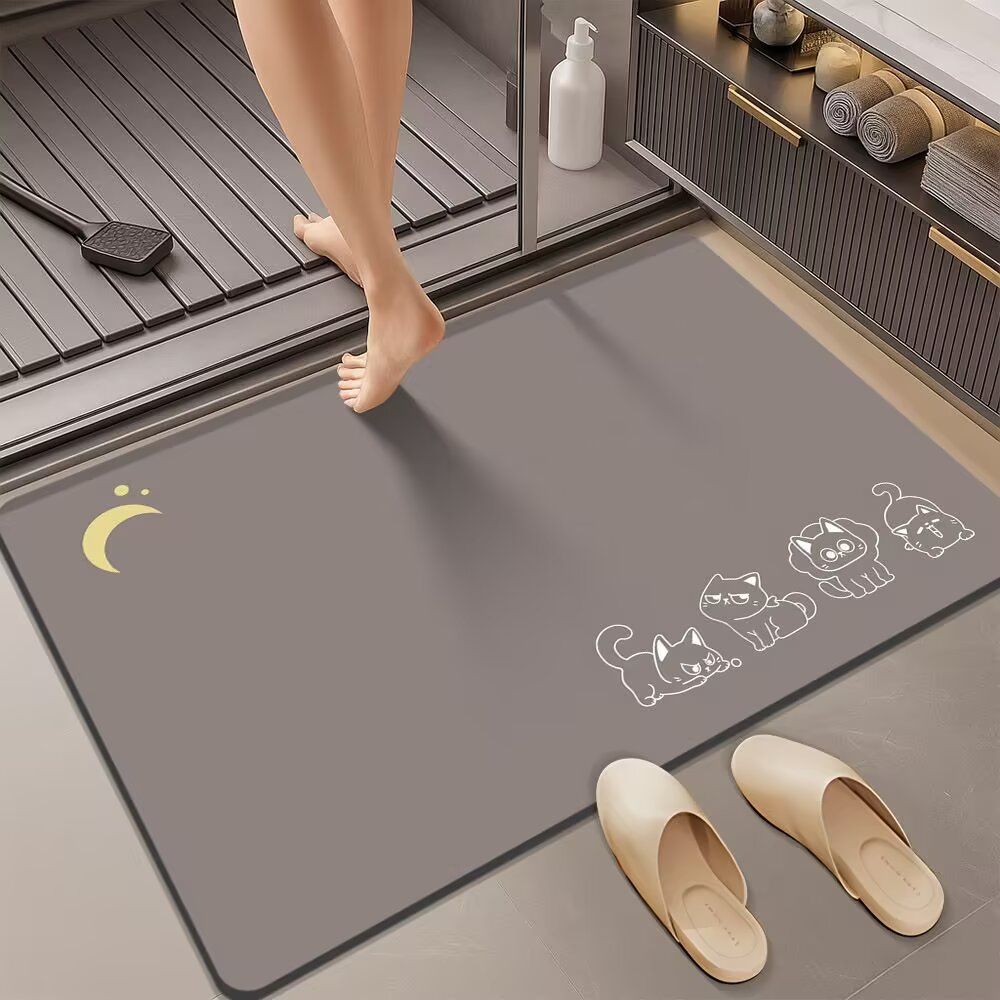Cartoon Themed Bath Mat for Bathrooms