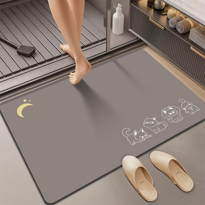 Cartoon Themed Bath Mat for Bathrooms