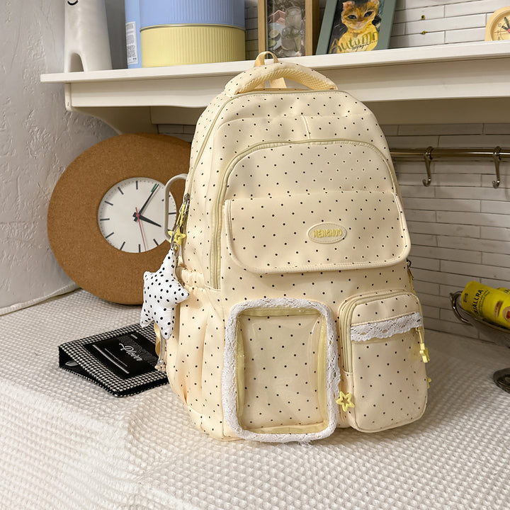 Stylish Multi-Pocket Patterned Backpack Kalsten