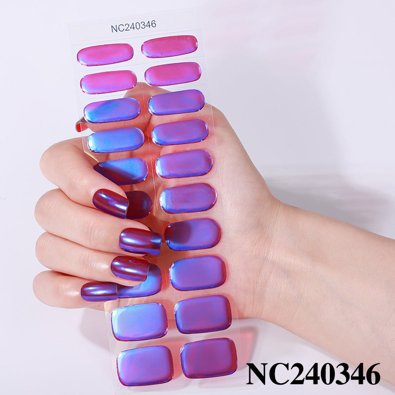 Glossy Press-On Nail Wraps