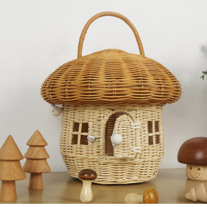 Playful storage basket in mushroom design Kalsten