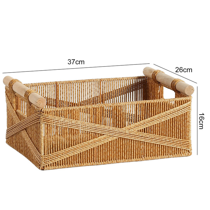 Artisan Crafted Wicker Storage Caddy Kalsten