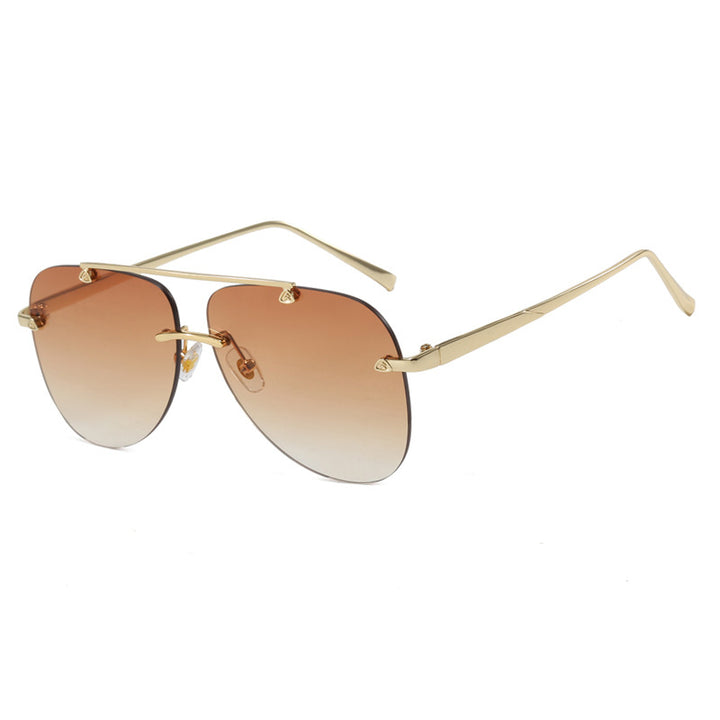 Women's elegant pilot sunglasses with UV protection and reflective lenses Kalsten
