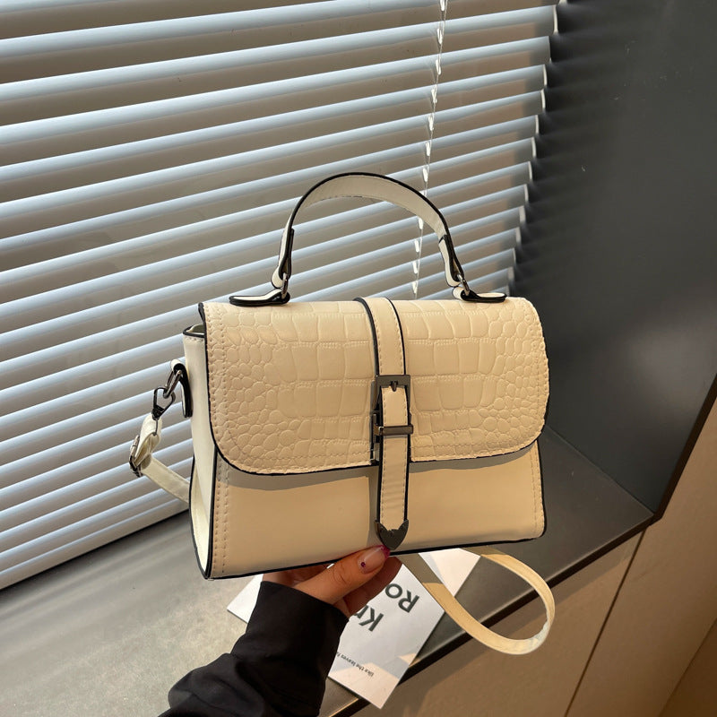 Elegant Crocodile Pattern Handbag