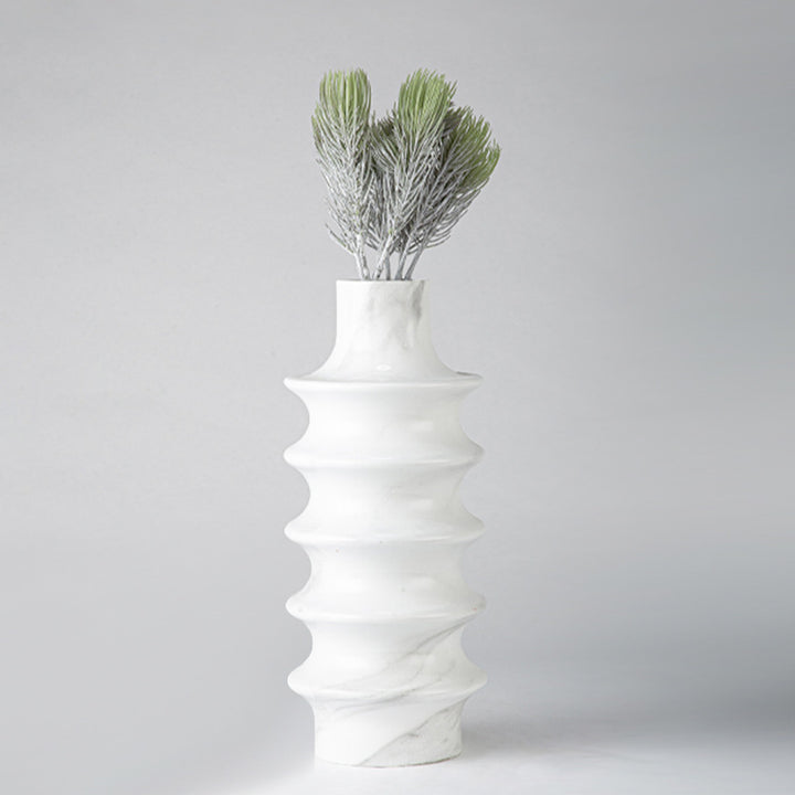Contemporary Sculptural Marble Decorative Vase