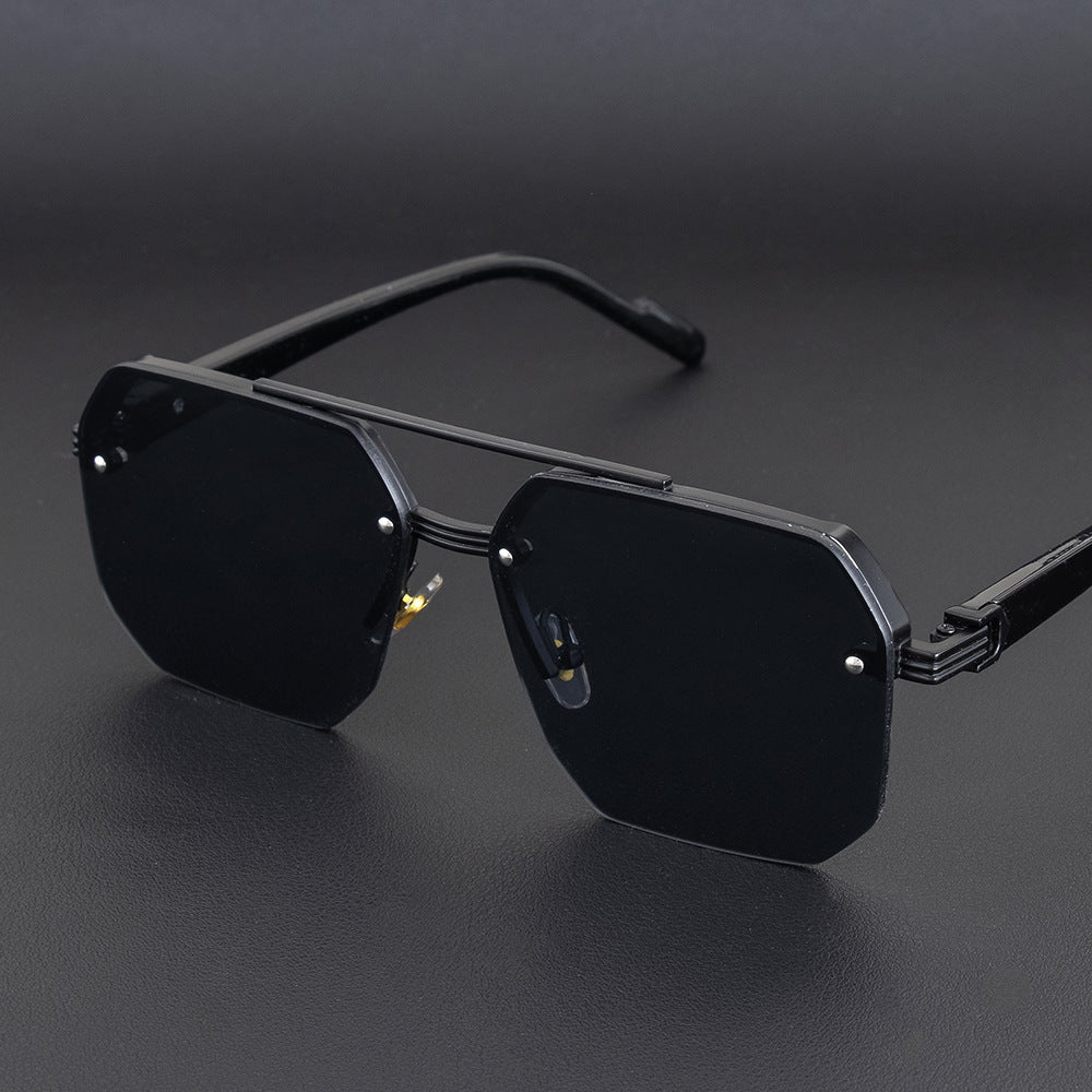 Geometric Metal Frame Sunglasses Kalsten