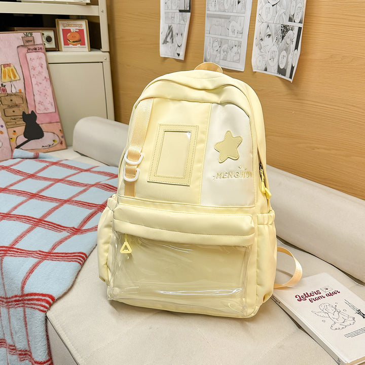 Cozy Plush Star-Embellished Backpack Kalsten
