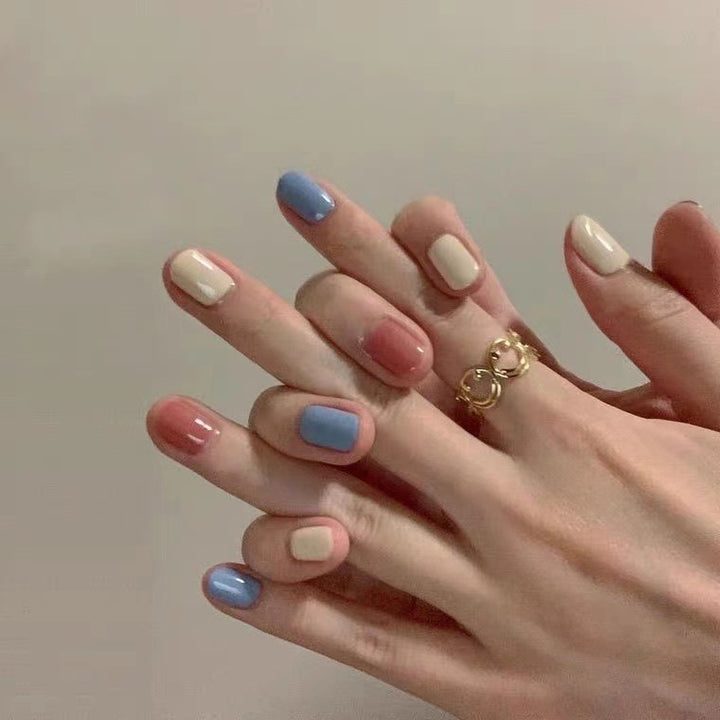 Artistic Multi-Color Press-On Nail Set