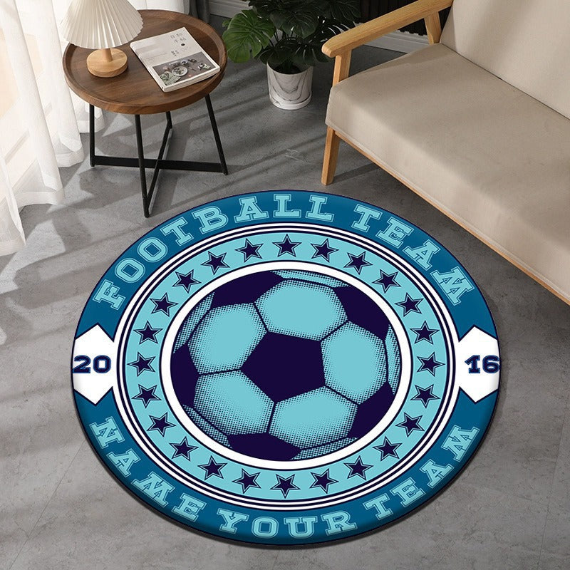 Soccer Field Themed Decorative Area Rug