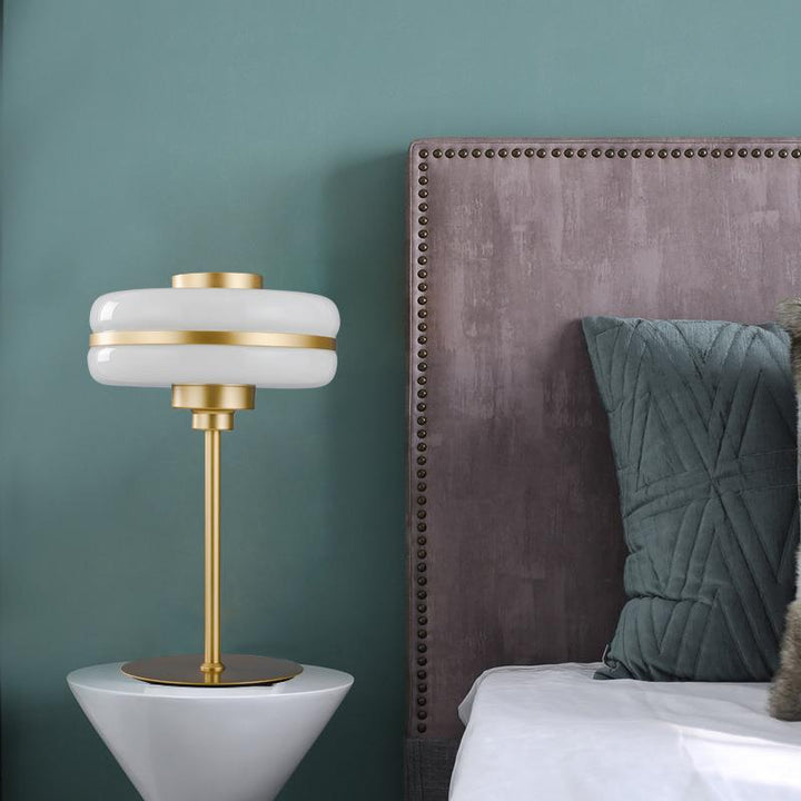 Modern Minimalist Table Lamp with Elegant Glass Shade