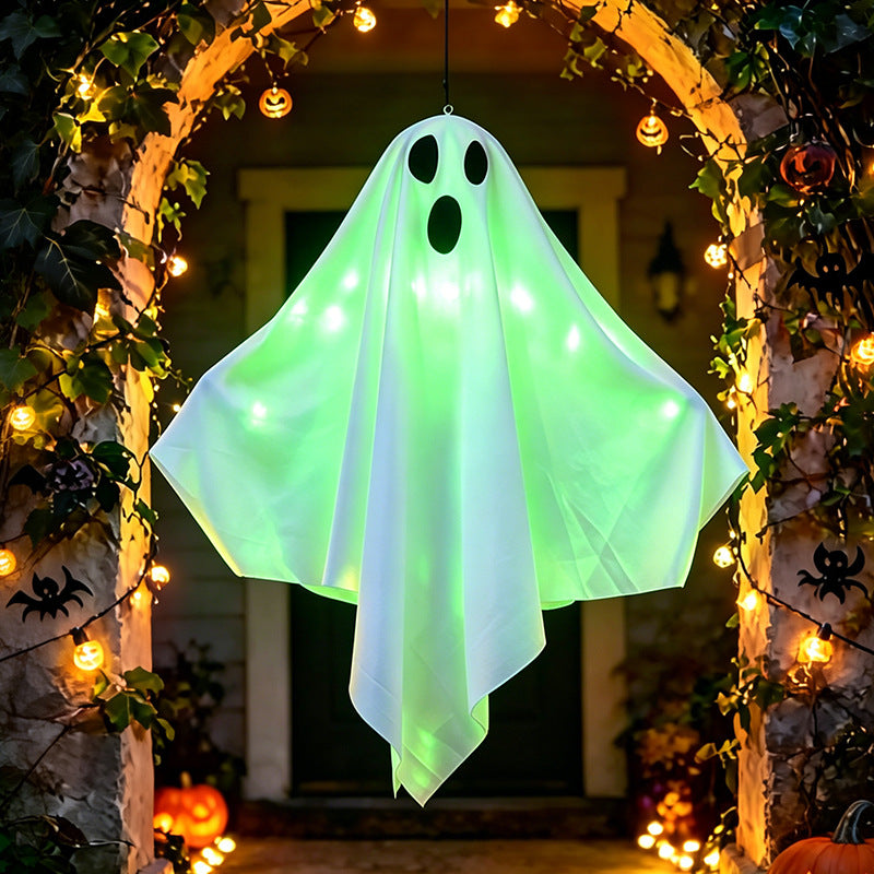 Decorative Halloween Ghost Figure with LED Lighting