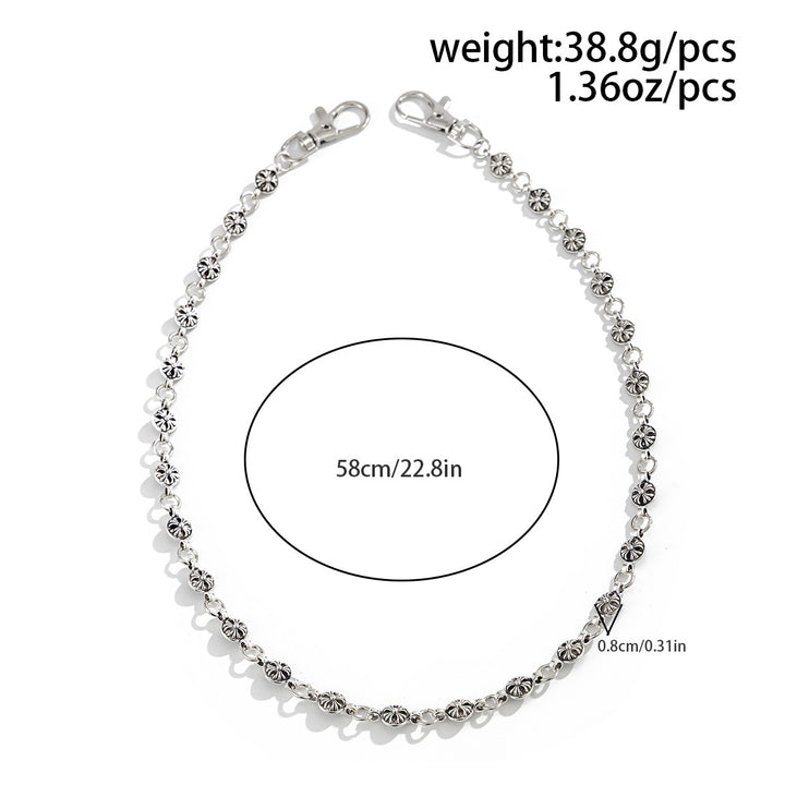 Fashionable chain necklace with glitter details Kalsten
