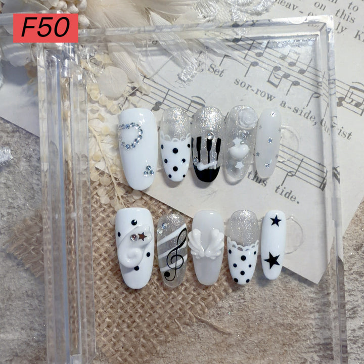 Decorative Press-On Nail Art Set 1790731572