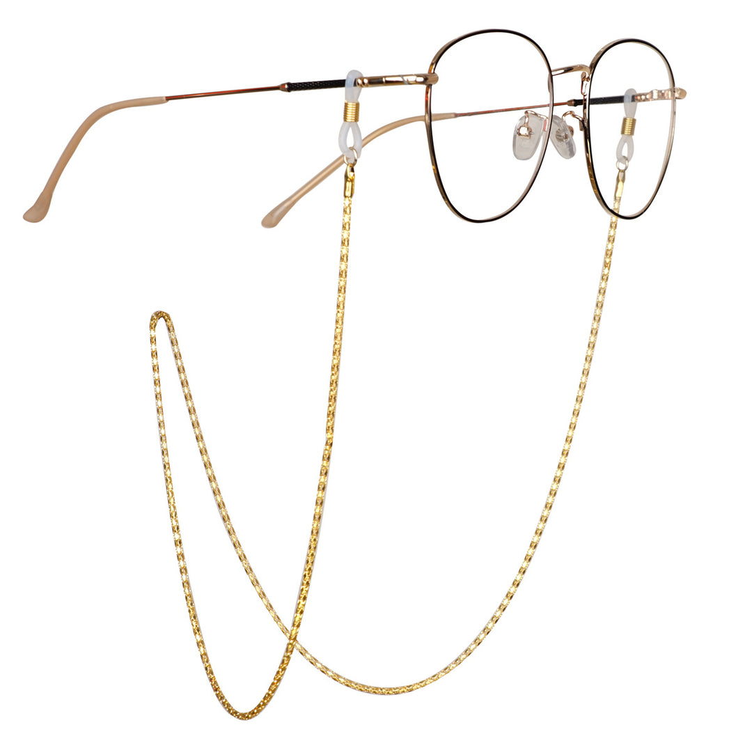 Gold-Plated Twisted Link Eyewear Chain Kalsten