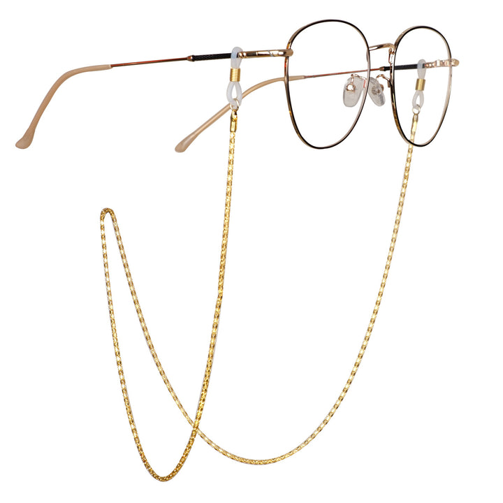Gold-Plated Twisted Link Eyewear Chain Kalsten