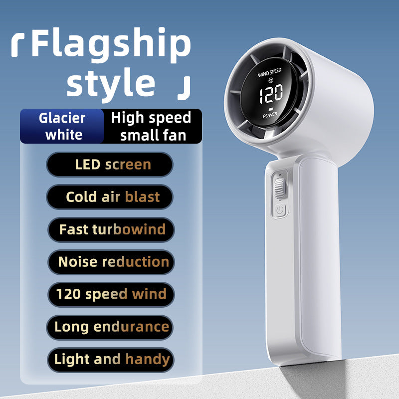 Ladies Hand Fan with LED Display and Turbofan Kalsten