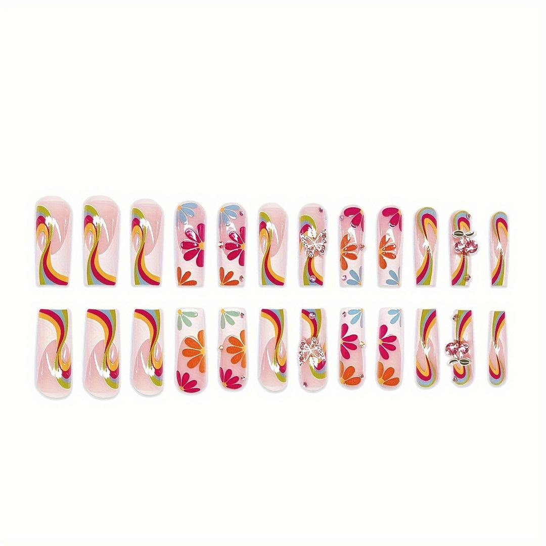 Colorful Artistic Nail Enhancements Kalsten