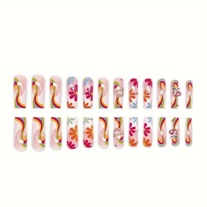 Colorful Artistic Nail Enhancements Kalsten