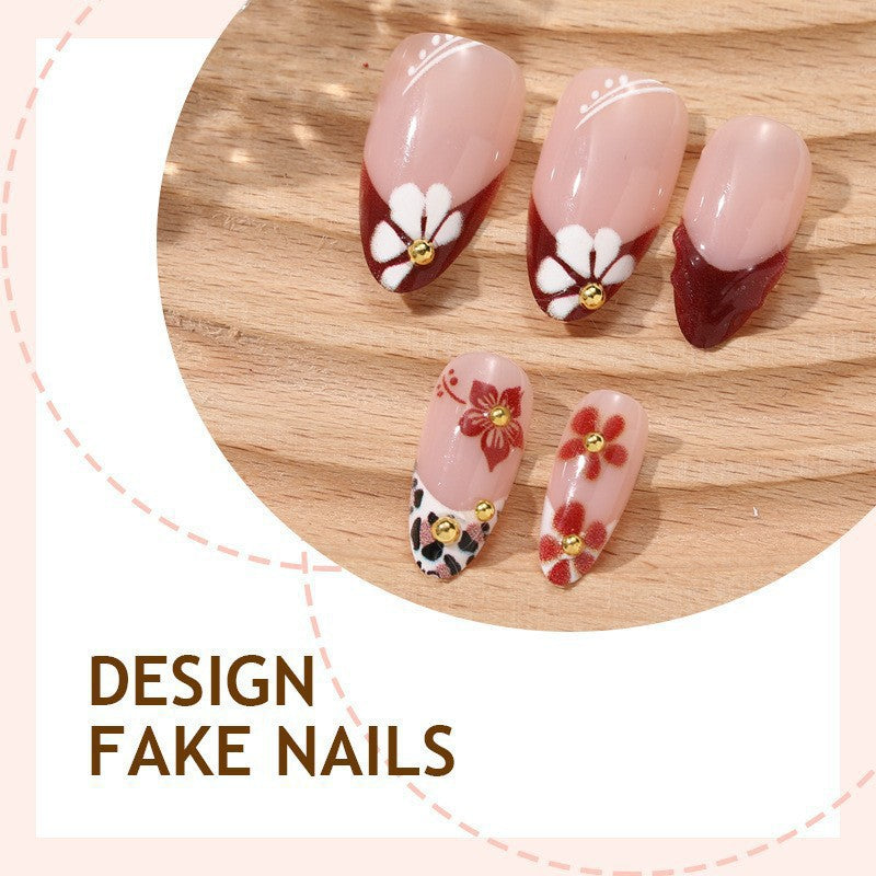 Creative Nail Art Set with Floral and Animal Designs Kalsten