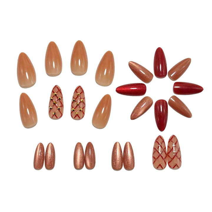 Artificial nail set in elegant and glamorous design Kalsten
