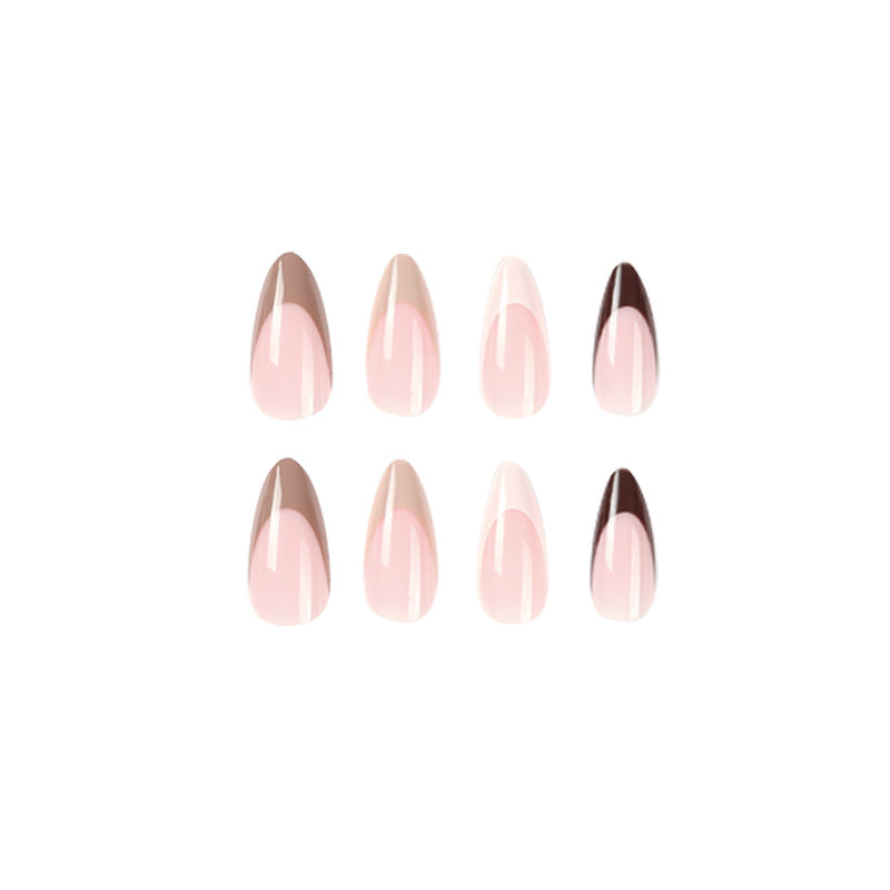 Artful gel nails with elegant gradient and fashionable accent Kalsten