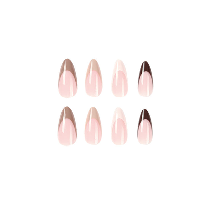 Artful gel nails with elegant gradient and fashionable accent Kalsten