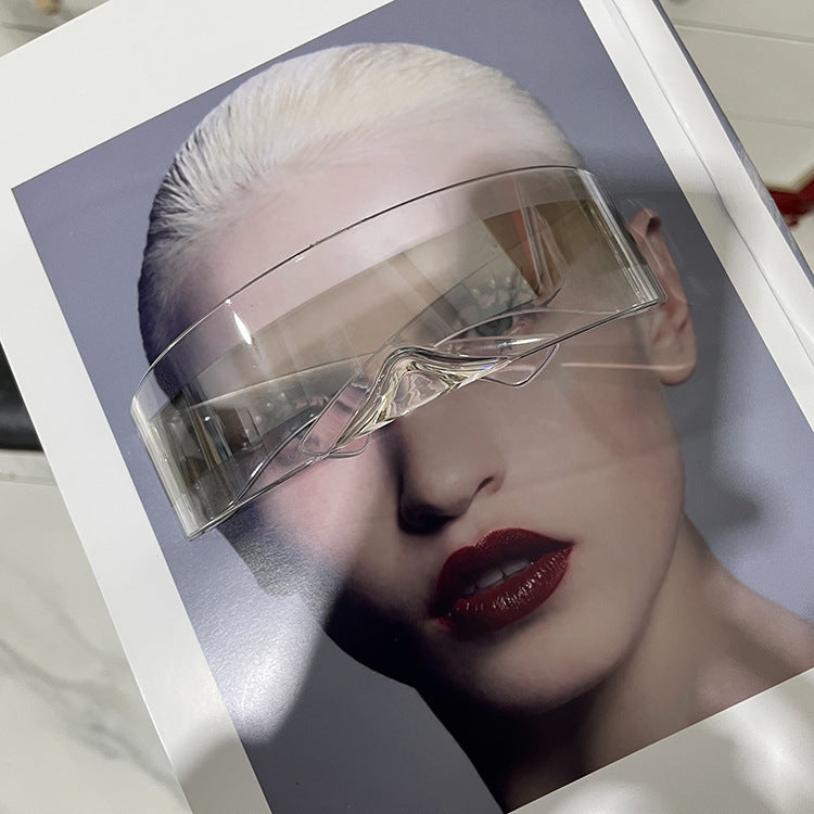 Women futuristic visor-like sunglasses Kalsten