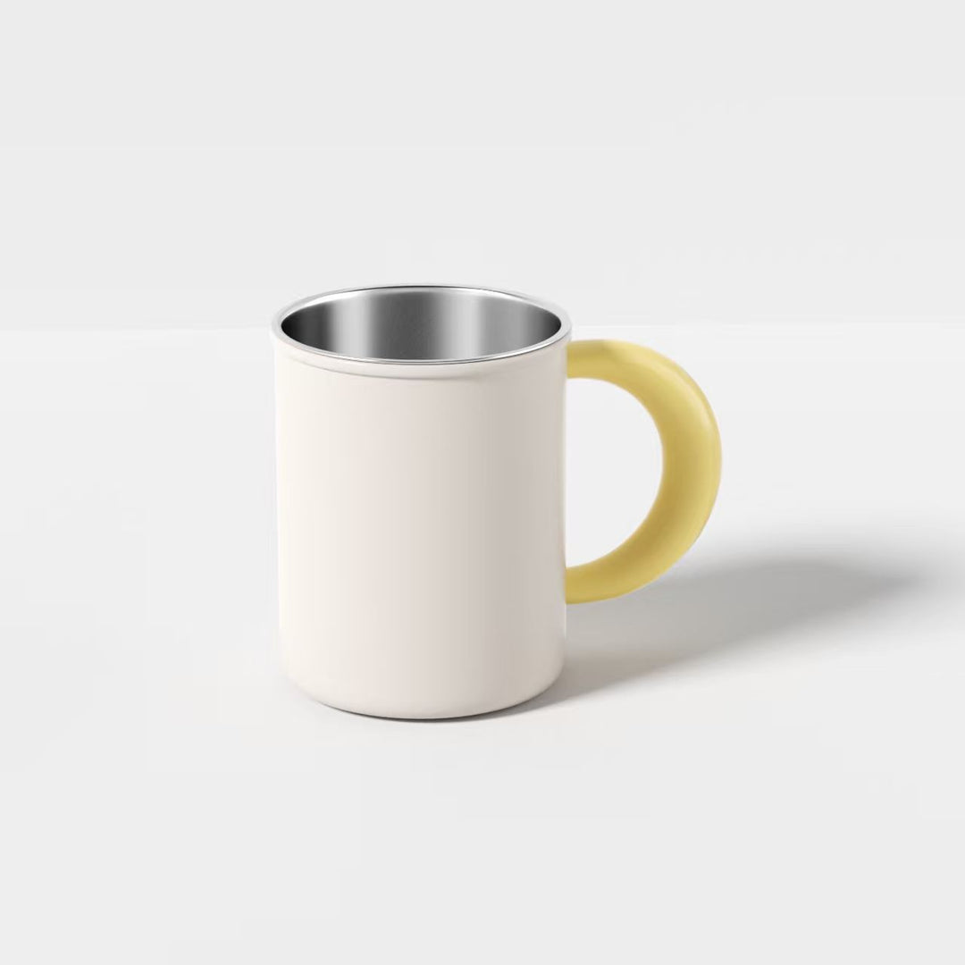 Stainless Steel Coffee and Tea Cup with Ergonomic Handle Kalsten