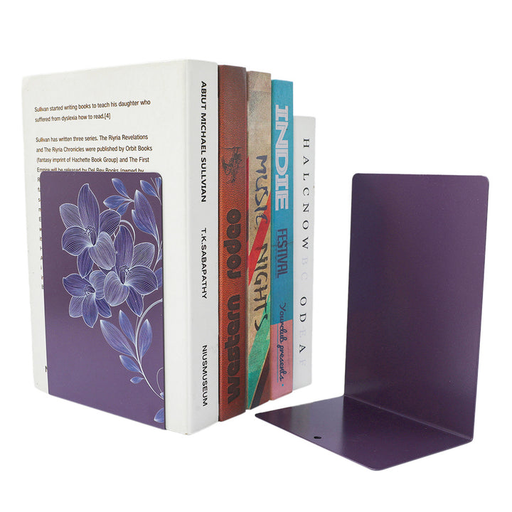 Decorative Leaf-Themed Bookends
