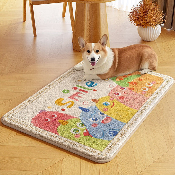 Cat-Themed Non-Slip Bath Mat for Bathroom
